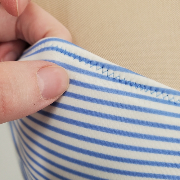 Victoria Secret Blue & White Striped Halter Bikini Set Sz. S - Picture 14 of 15